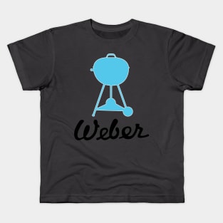 Classic Weber Kettle Logo and Wood Dale Grill Kids T-Shirt